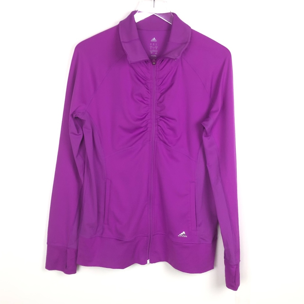 Adidas | Zip up long sleeve sweater (Size Large)